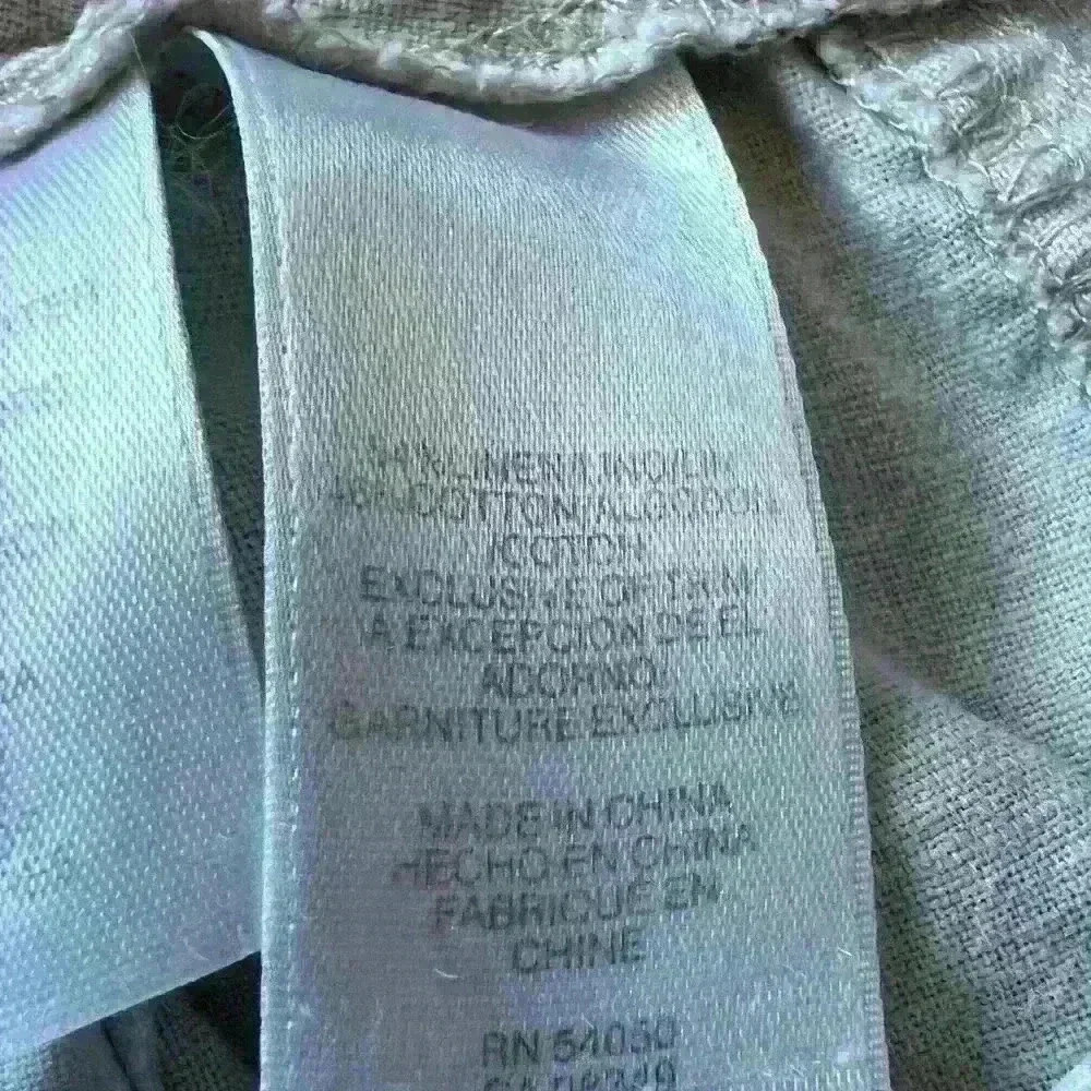 Jones New York linen/Cotten blend capris kaki - Picture 4 of 8
